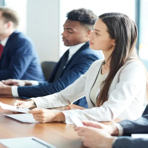 Corporate meetings, board meetings and interviews